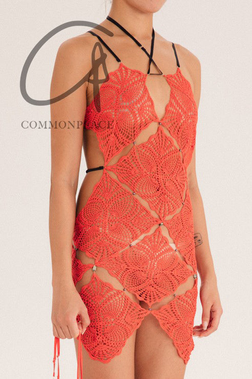 RUI Crochet Skirt RSS22CR02 Blaze Orange